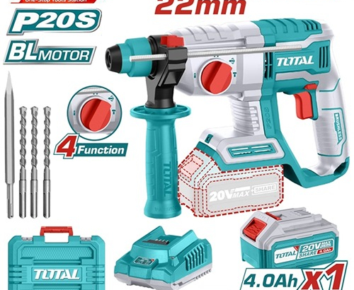 Total Lithium-Ion rotary hammer 20V , with battery and charger