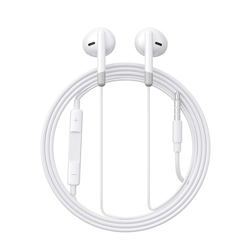 Joyroom Wired Series Half In-Ear Wired Earphones-White