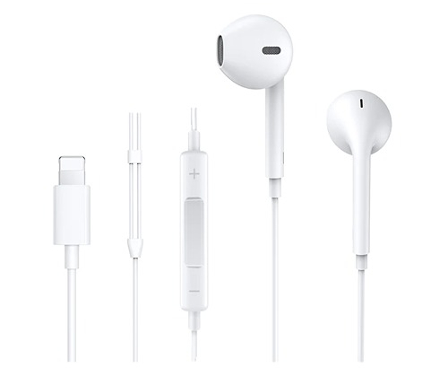 Joyroom Ben Series Lightning Wired Earphone ,white