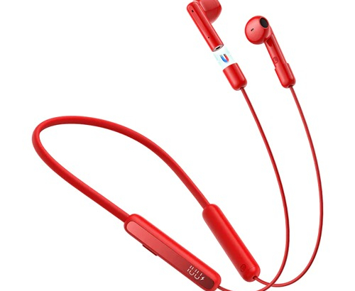  Joyroom Magnetic True Wireless Neckband Headphones-Red