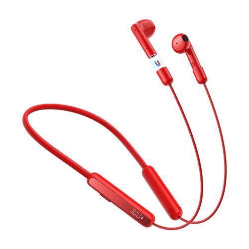  Joyroom Magnetic True Wireless Neckband Headphones-Red