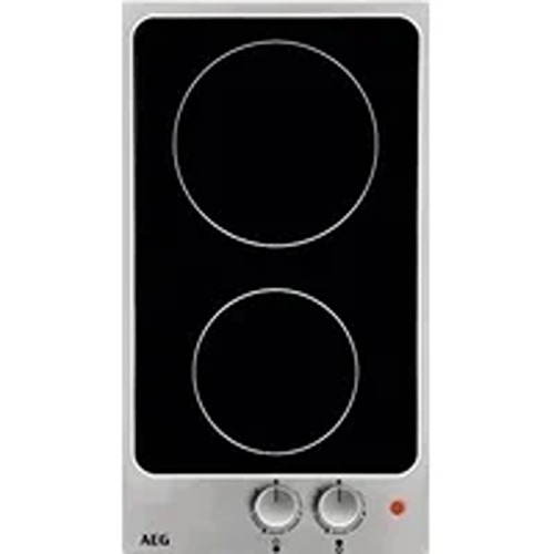 AEG Glass Ceramic Hob Black Cooktop 3000w 2 Cooking Zones Genuine