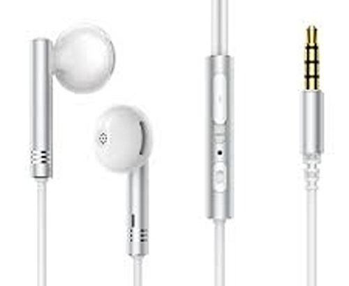 Joyroom Wired Series Half In-Ear Metal Wired Earbuds, white, powerful super bass effect