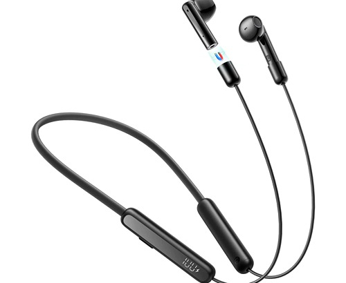  Joyroom Magnetic True Wireless Neckband Headphones-Black