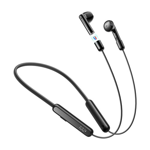  Joyroom Magnetic True Wireless Neckband Headphones-Black