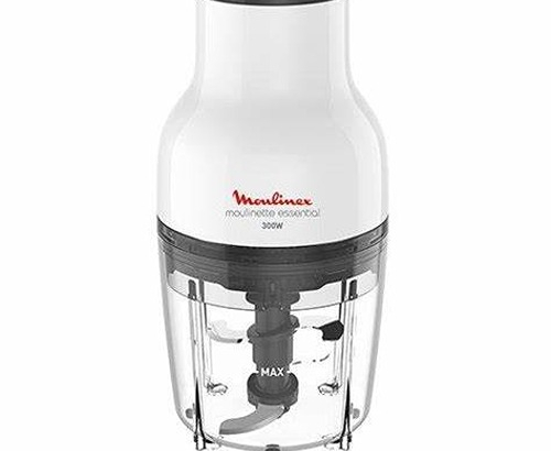 Moulinex chopper, 300 watts, white /black, plastic