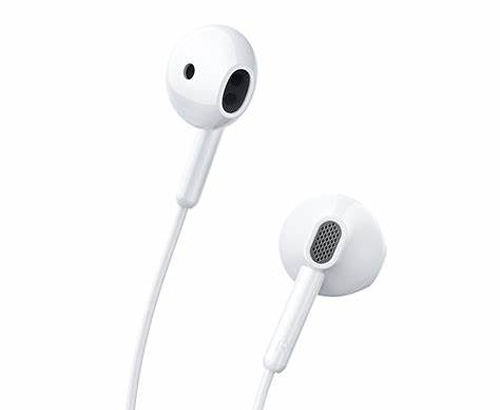  Joyroom Wired Series Half In-Ear Wired Earphones ,Free PU carrying case, white