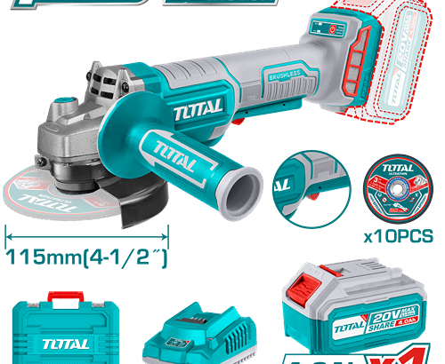 Total Tools Lithium-Ion Angle Grinder Brushless 115mm 