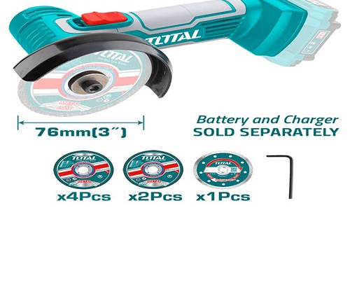 TOTAL Lithium-ion mini cut-off tool, 20V