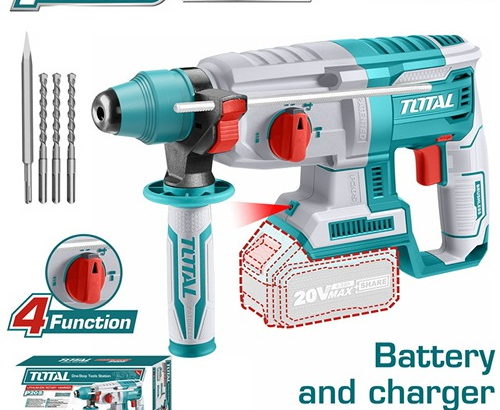 TOTAL Lithium-ion rotary hammer 20V 