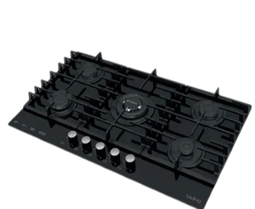 LAVINA gas Built-in 90 cm 5 Burners – Black