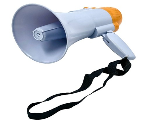 Portable Megaphone Loud Speaker and Siren Record Play , 10W