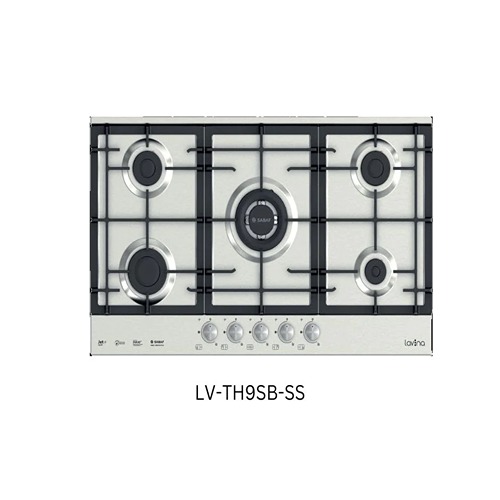 Lavina Gas Built-in 90 cm 5 Burners – Stainless Steel