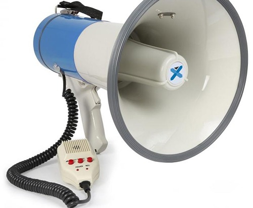 MAX Megaphone ,50W , with siren and record