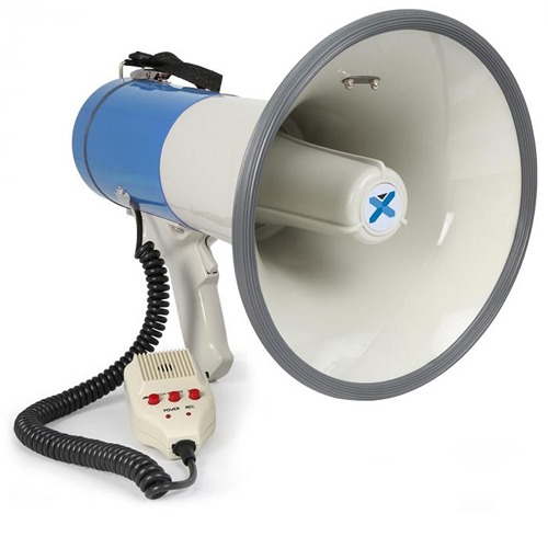 MAX Megaphone ,50W , with siren and record