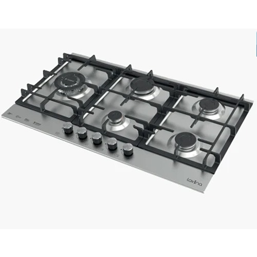 LAVINA built-in Gas Hob 90 cm 5 Burners – Stainless Steel