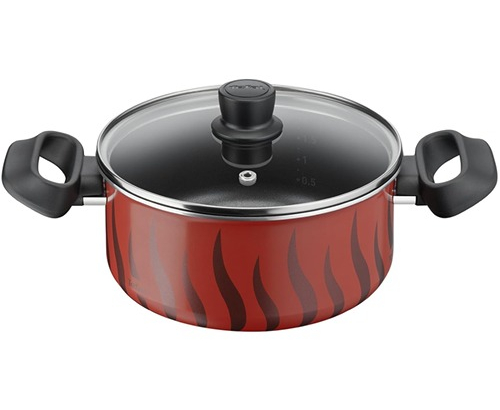 TEFAL Tempo Flame Casserole 26 cm Cooking Pot with Lid