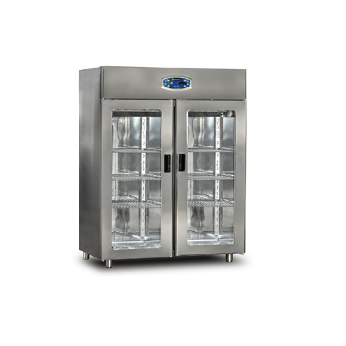 Pimak Two Glass Door Vertical Refrigerator 