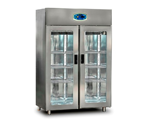 Pimak Two Glass Door Vertical Refrigerator 