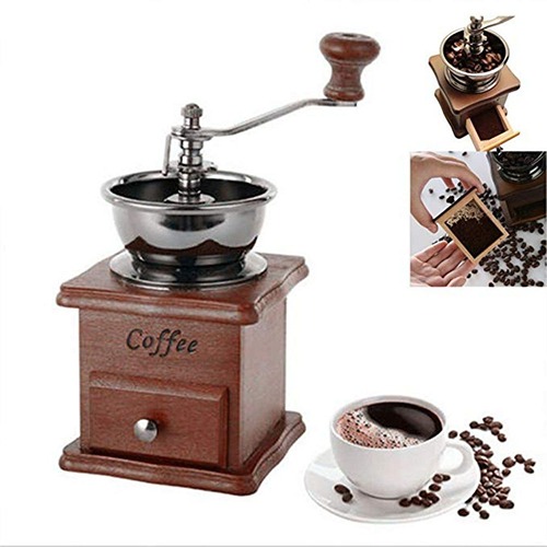 Coffee Grinder manual Classic – wood and stainless