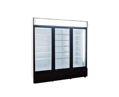 Triple Door Upright Display Fridge – Glass Door